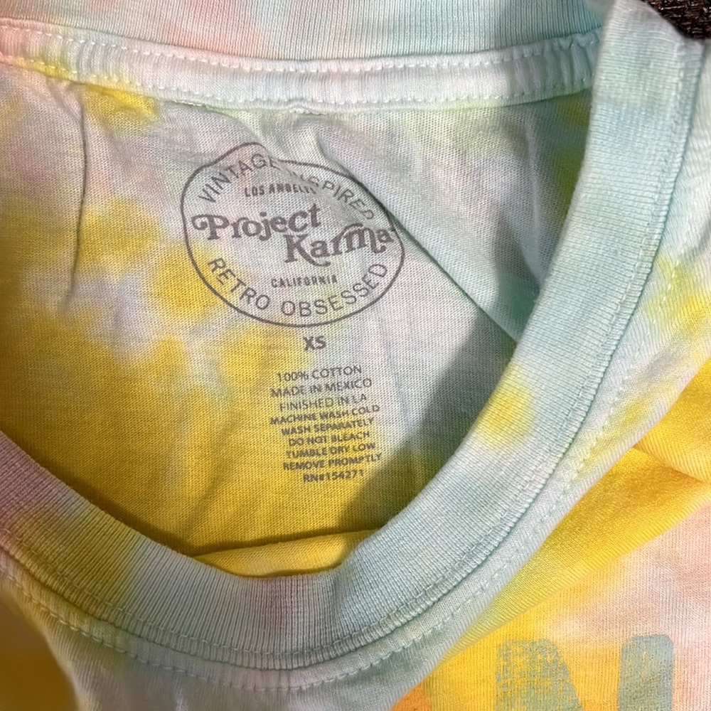 Recycled Karma Havana Endless Summer Tie Dye Fitted T-Shirt - Picture 3 of 11
